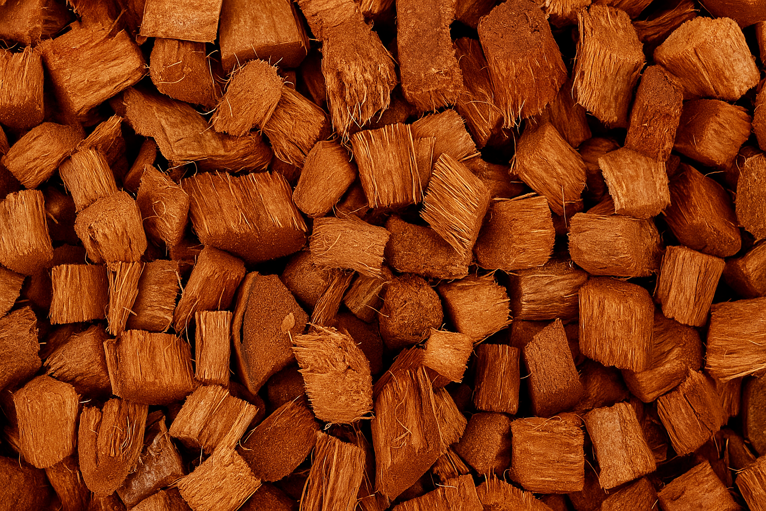 Coconut Husk Chips - Natural chunks